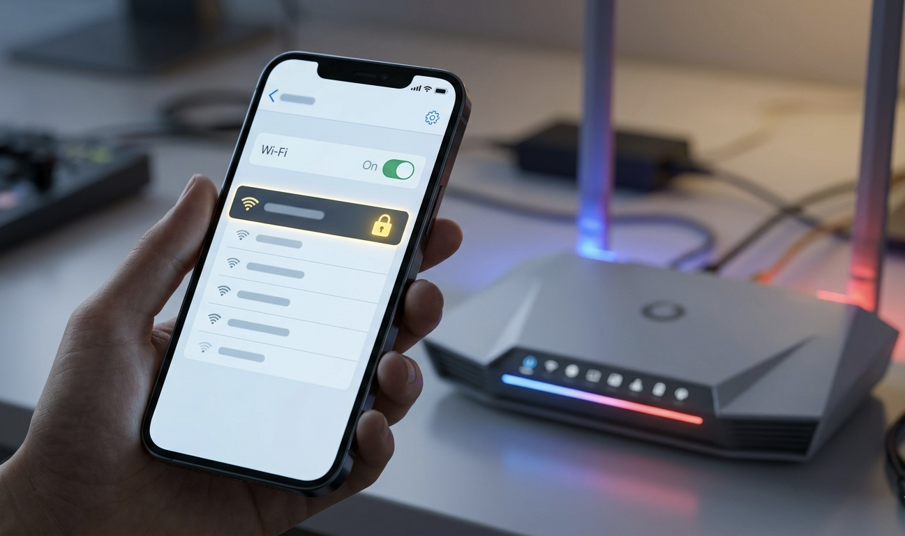واجهة إعدادات راوتر فودافون VDSL على شاشة هاتف ذكي