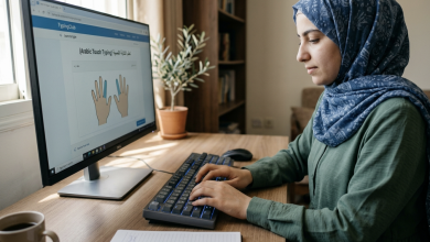 تعلم الكتابة على الكيبورد بسرعه