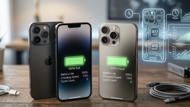 الفرق بين بطارية iPhone 13 Pro Max وiPhone 15 Pro Max